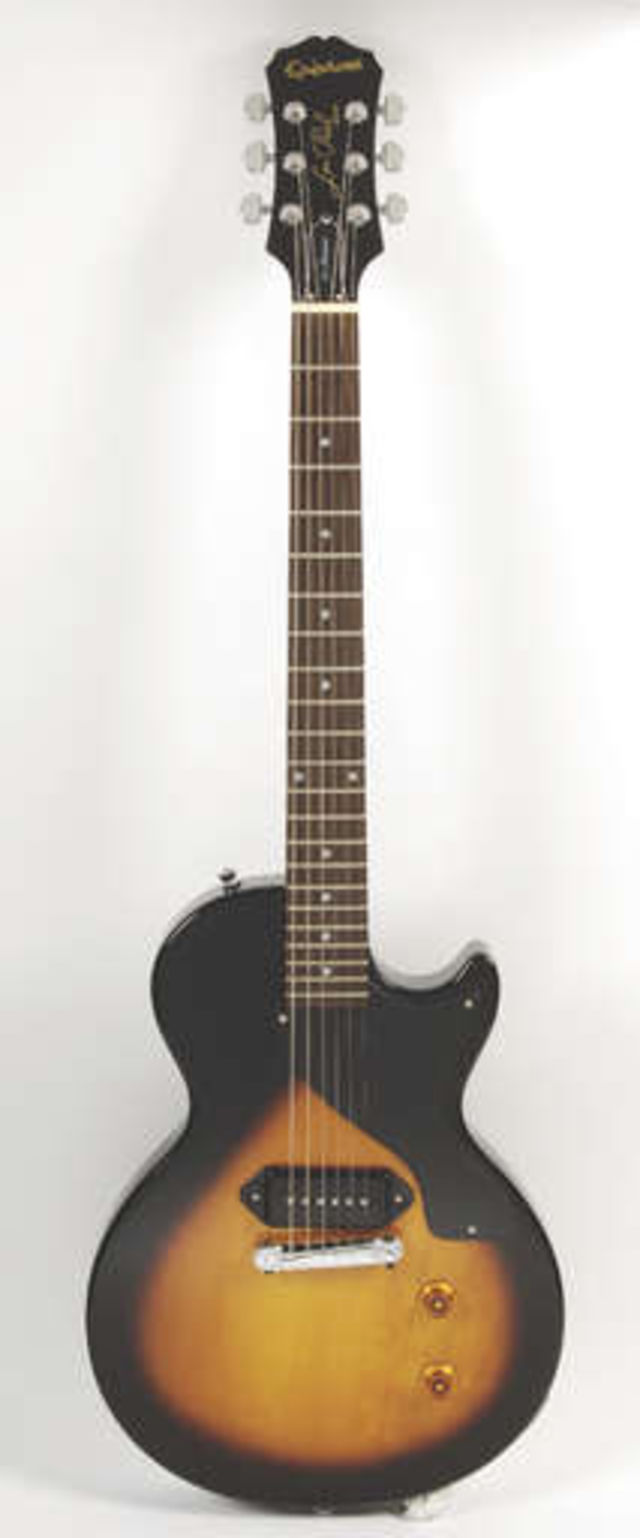 The Epi Les Paul Jr Reissue with its stacked coil P-100 pickup